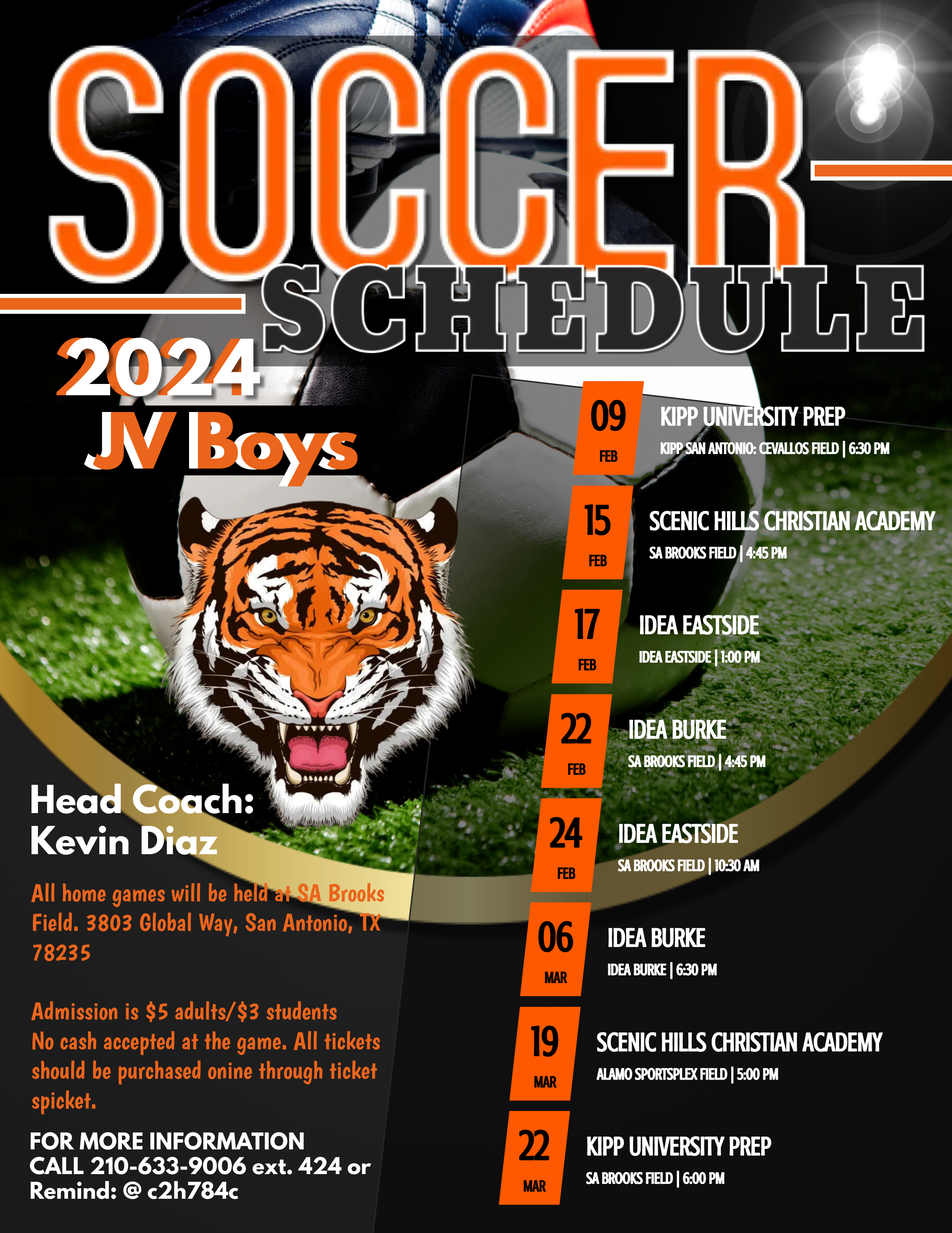 '24 Boys Soccer Schedule
